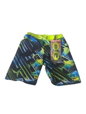 ZeroXposur Boys Sharks Surf Board Shorts Large 7